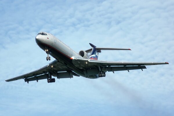 Flugzeug tu-154 von Aeroflot