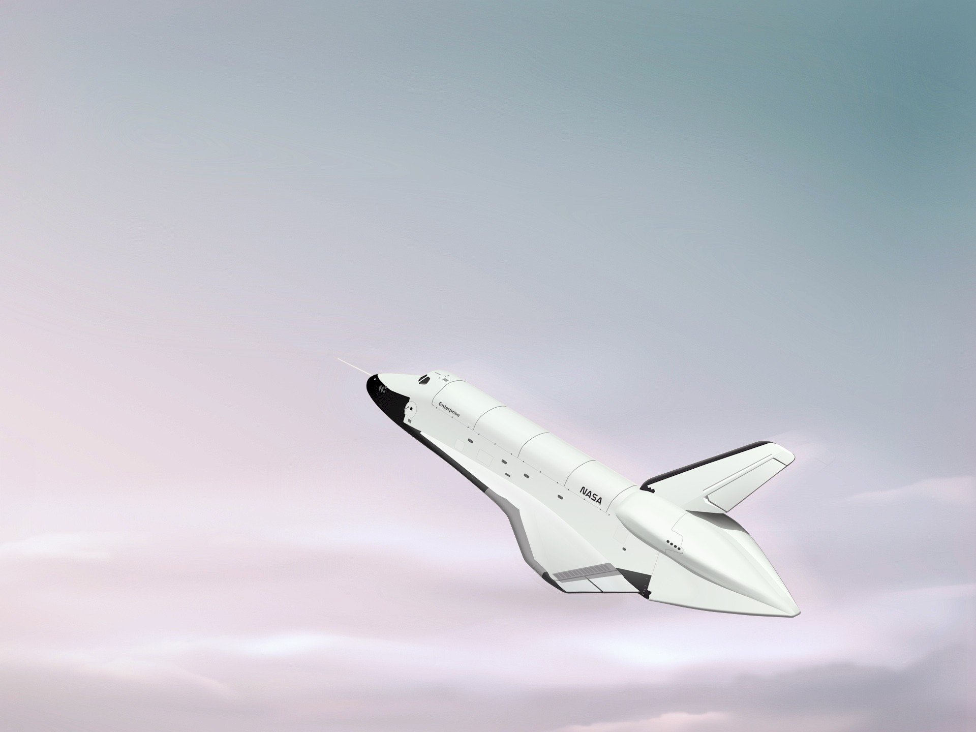 nasa enterprise shuttle vector