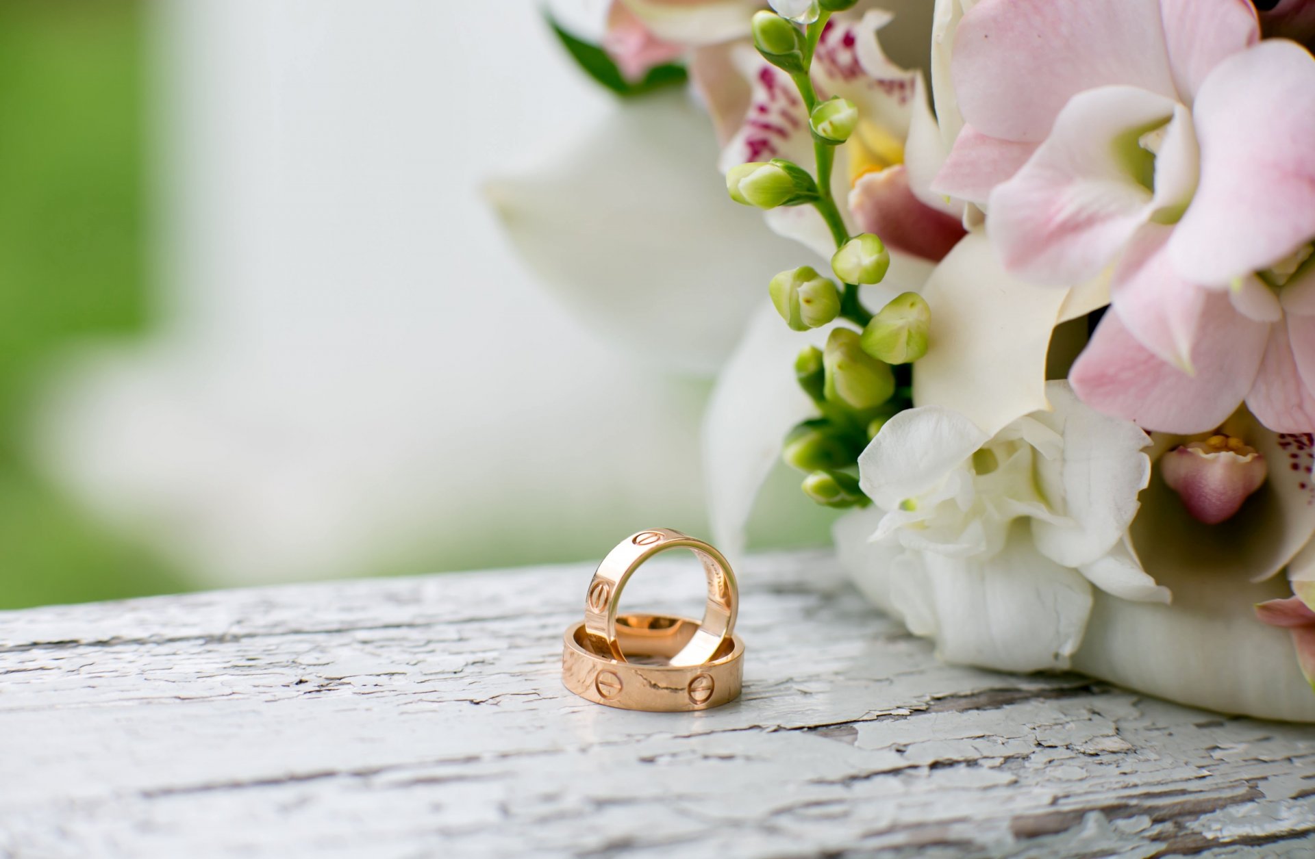 anillos flores boda