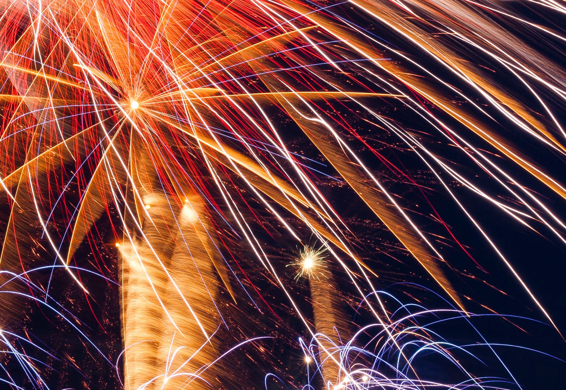 kreuzberg berlino saluto fuochi d artificio luci