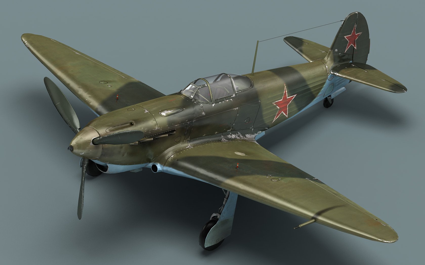 combattente sovietico yak-3 aereo cabina di pilotaggio