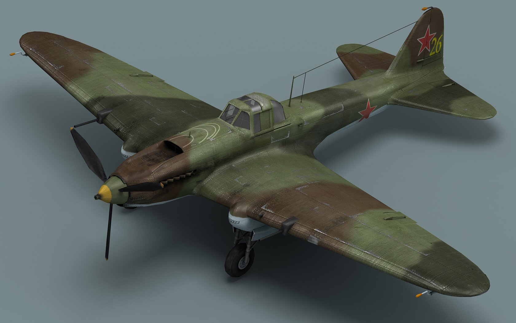 il-2 kampfflugzeug kämpfer flugzeug modell