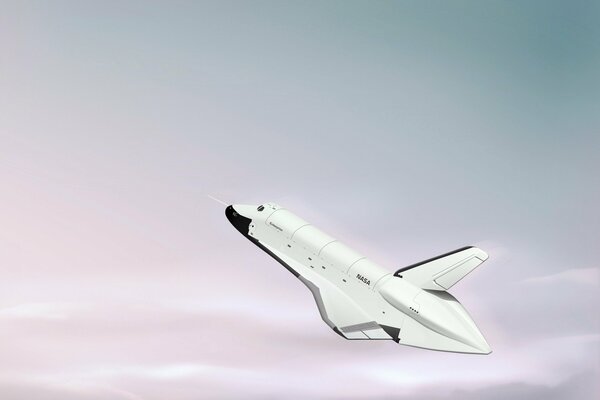 The space shuttle is flying along a given vector