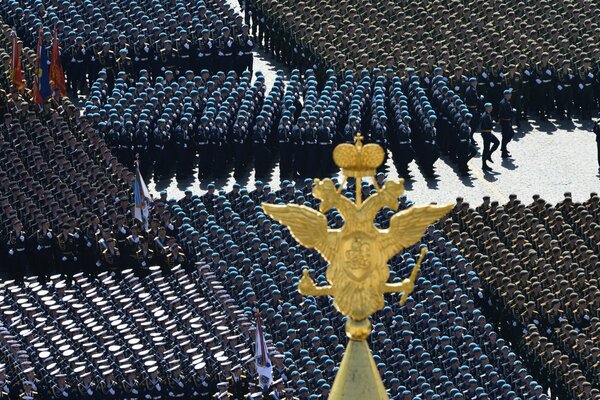 Celebration on Red Square in honor of Victory Day