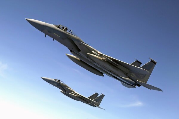 Powerful fighters in the airspace