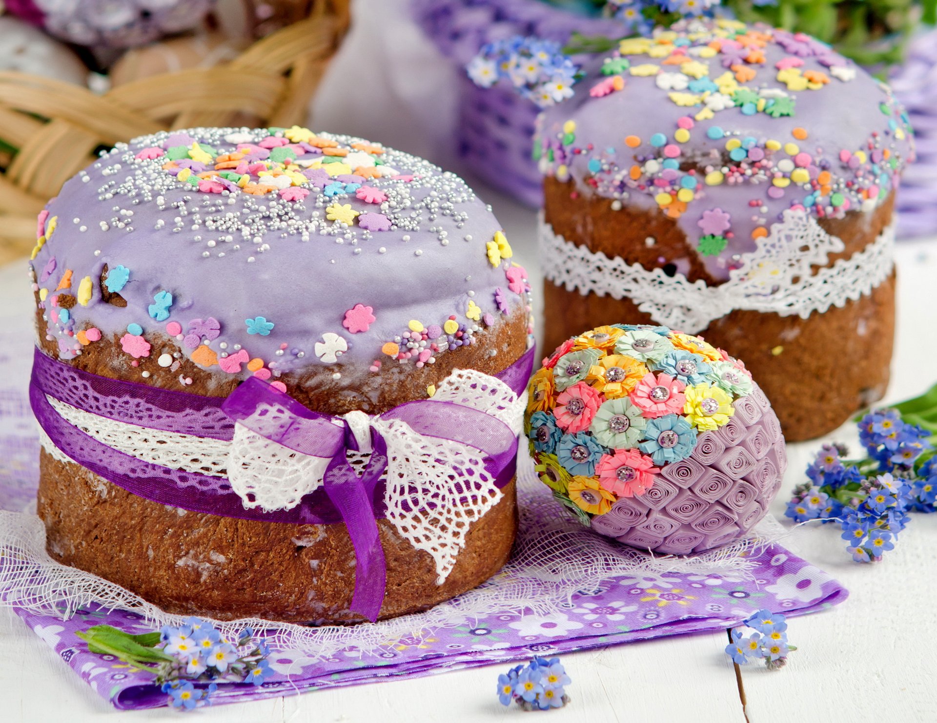 ostern kuchen blumen frühling kuchen glasur