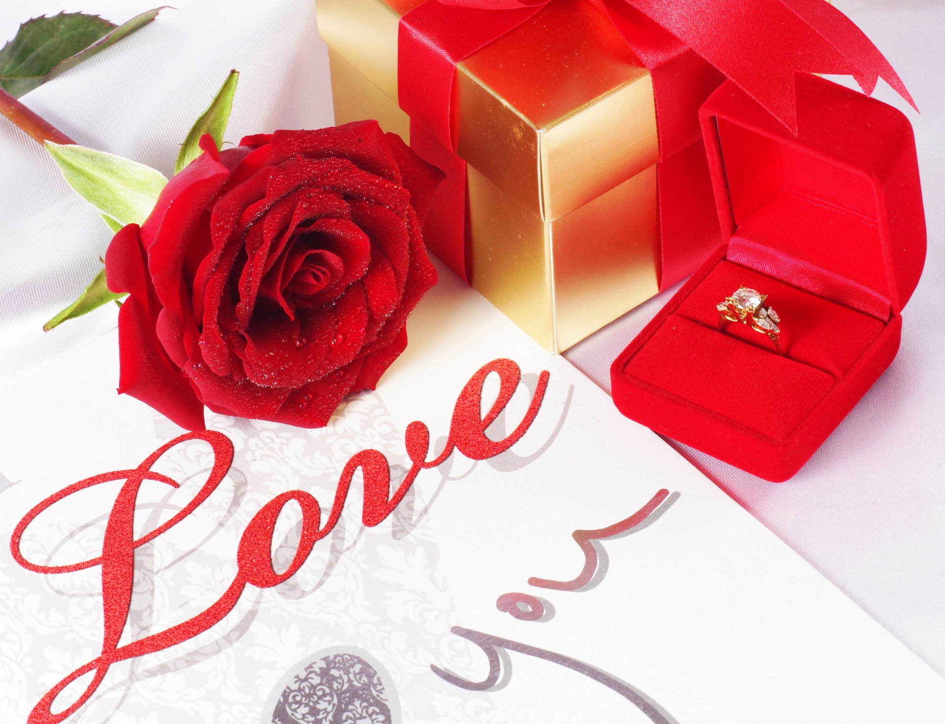 roses gifts ring flower photo