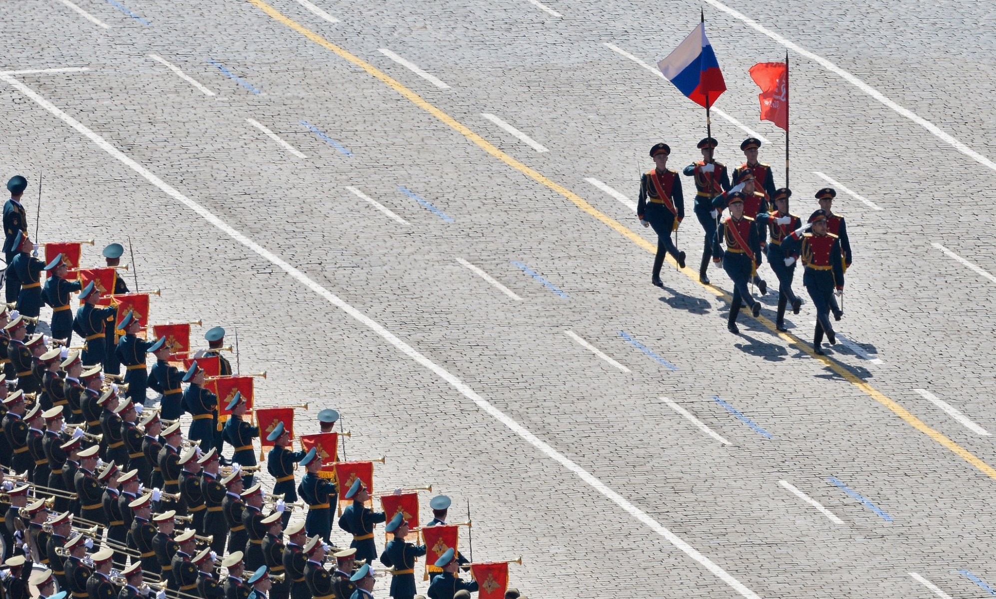 москва город день победы праздник красная площадь марш