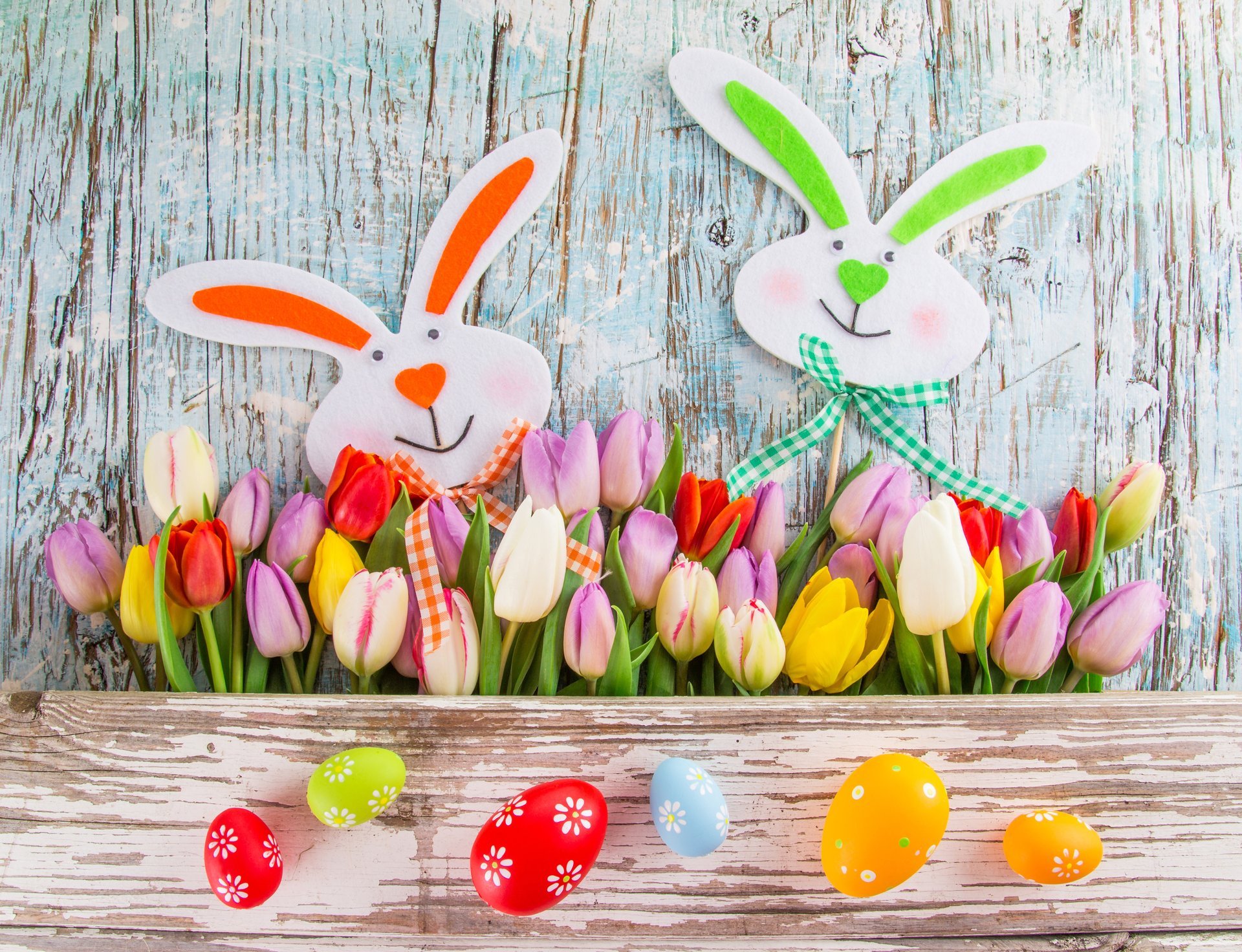 ostern tulpen eier bunt frühling blumen