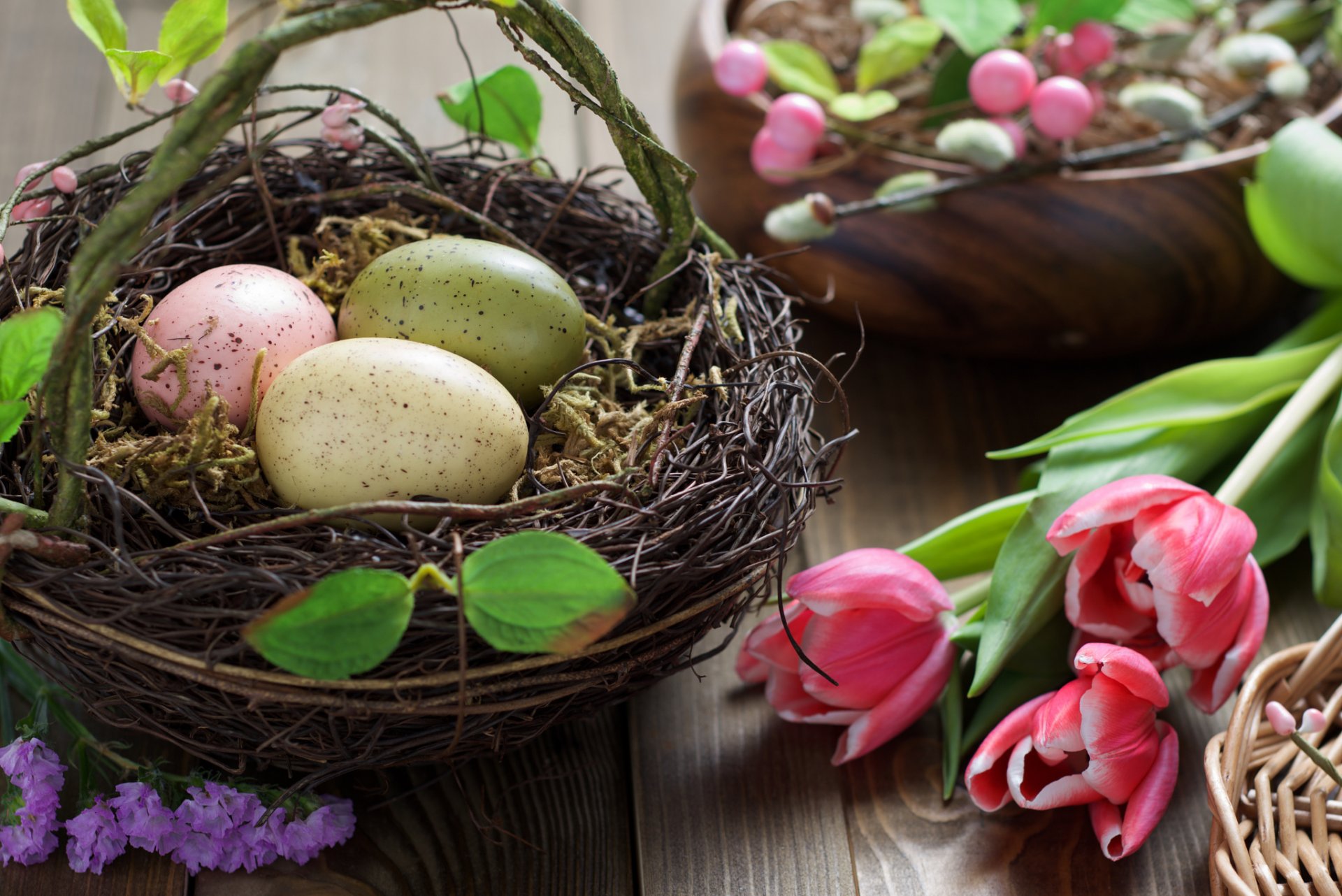 pascua primavera huevos vacaciones flores