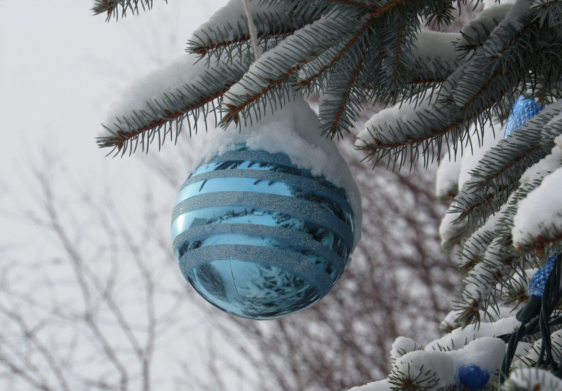 noël nouvel an arbre de noël neige boule jouet décoration