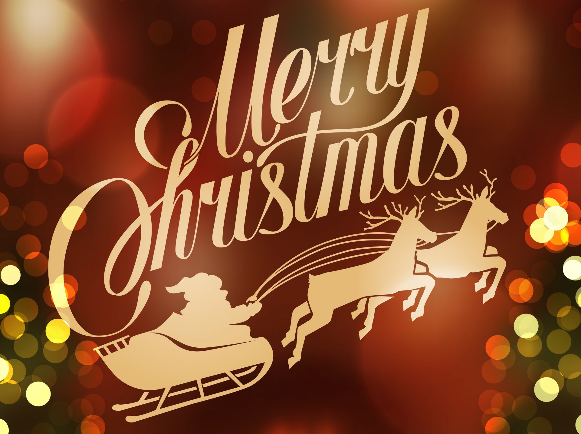 frohe weihnachten urlaub rentier wagen weihnachtsmann