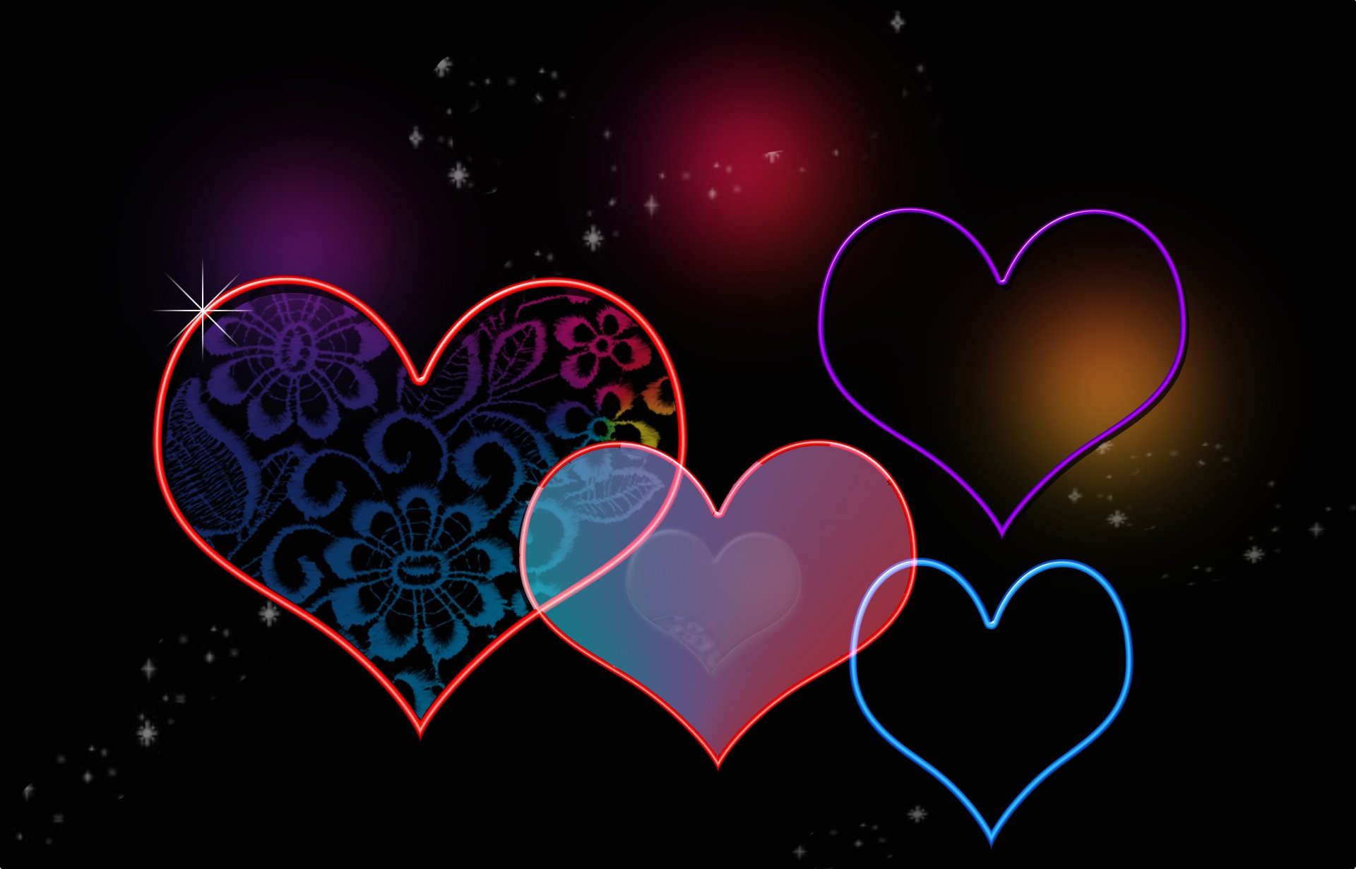 amanti san valentino santo cuore cuore astrazione