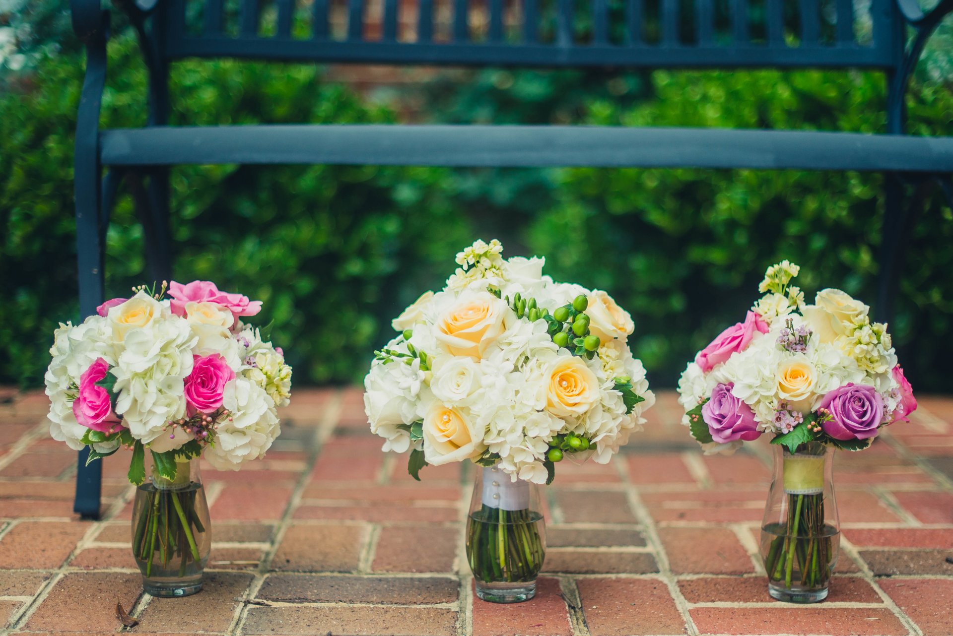 bouquet wedding flower roses vase