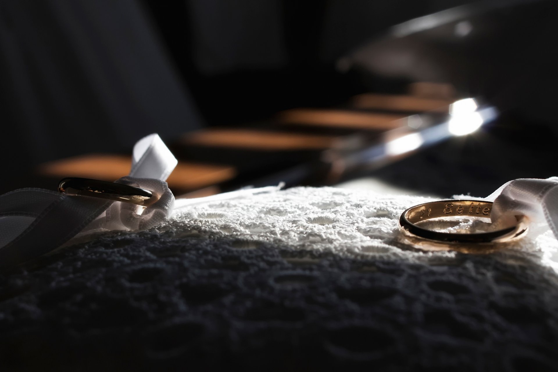 hochzeit ringe makro