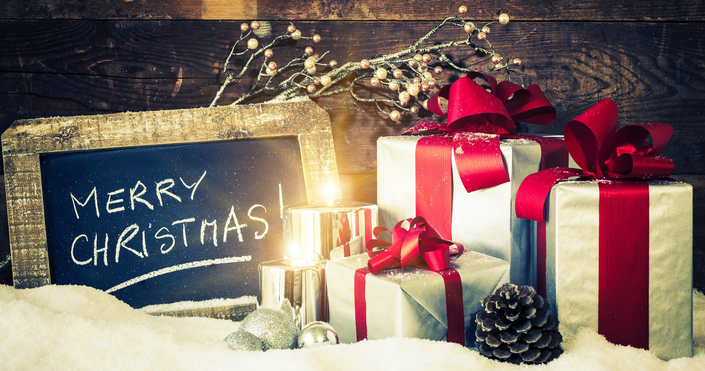 vacances bougies cadeau nouvel an noël hiver neige vacances bonne année joyeux noël hiver boîte