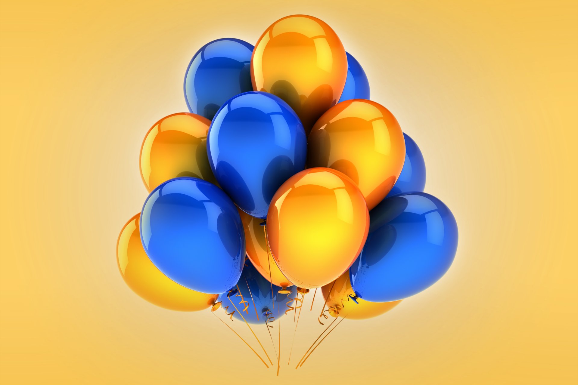 balloons leisure holiday blue yellow balloon