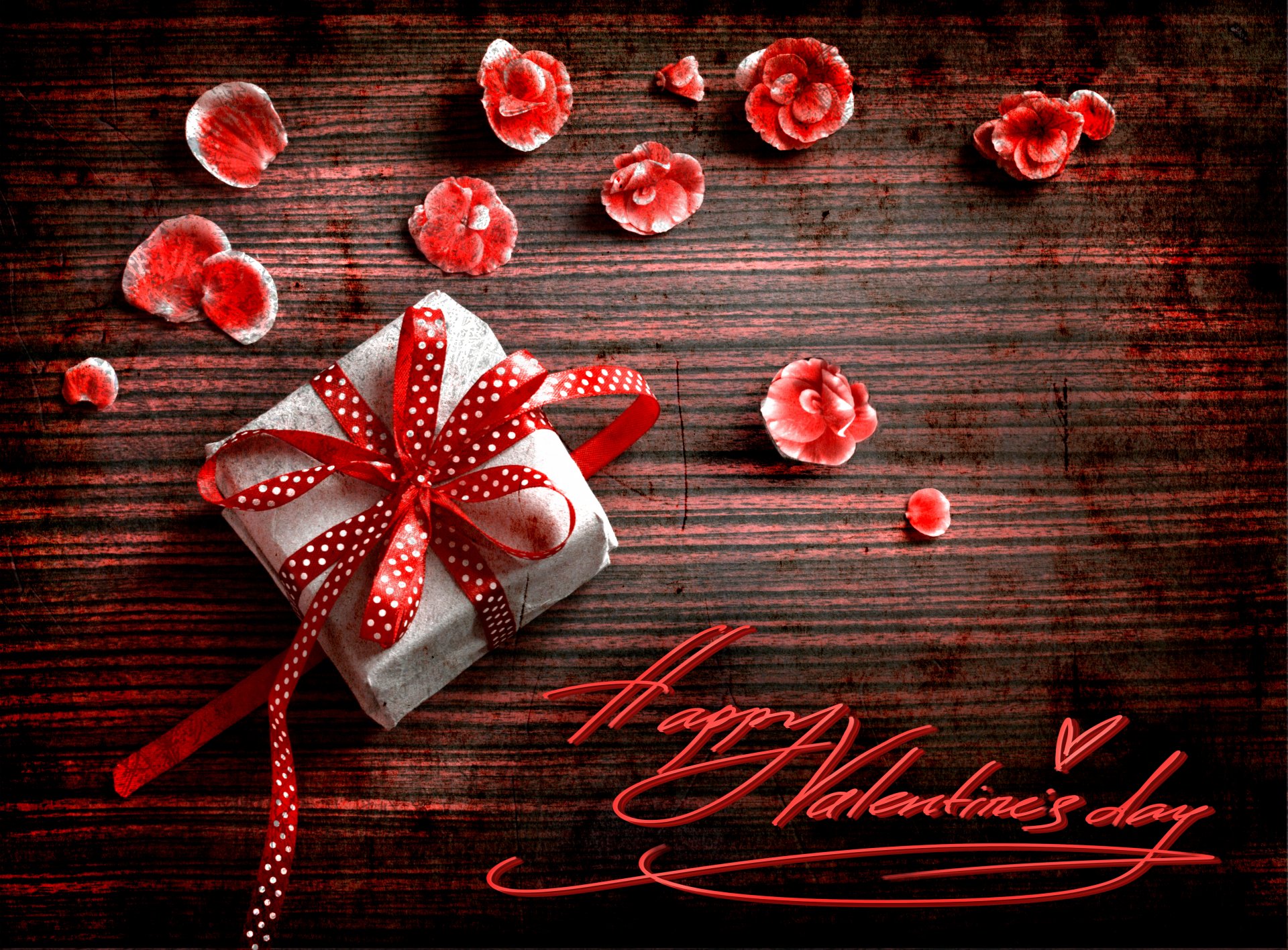 vacances saint valentin lettre cadeau pétales