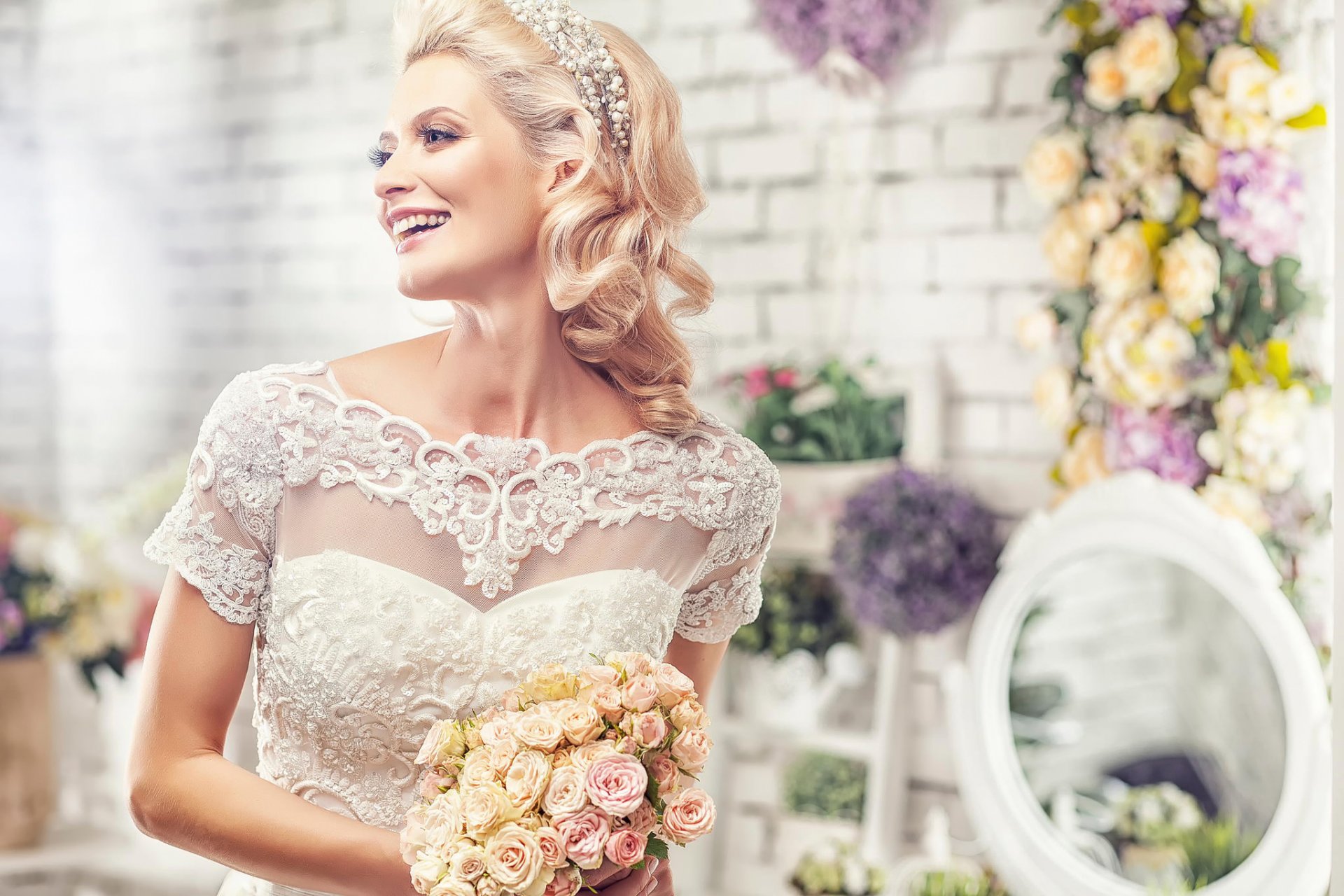 matrimonio sposa bouquet gioia