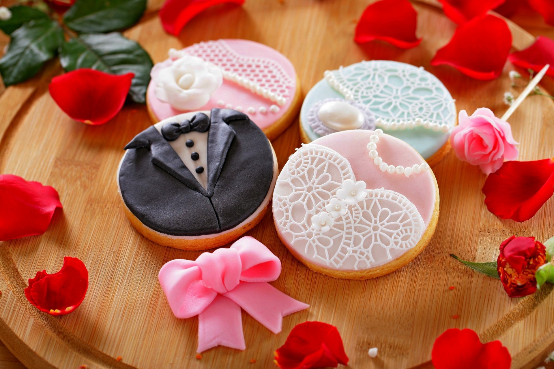 boda pétalos vacaciones postre galletas flor rosa vacaciones rosa comida dulce