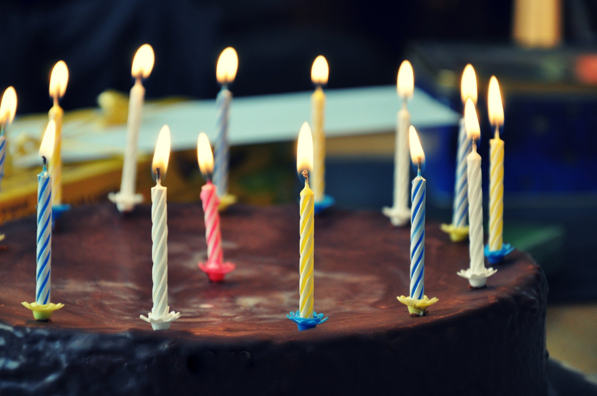 cake chocolate sweet dessert candles candles fire flame birthday