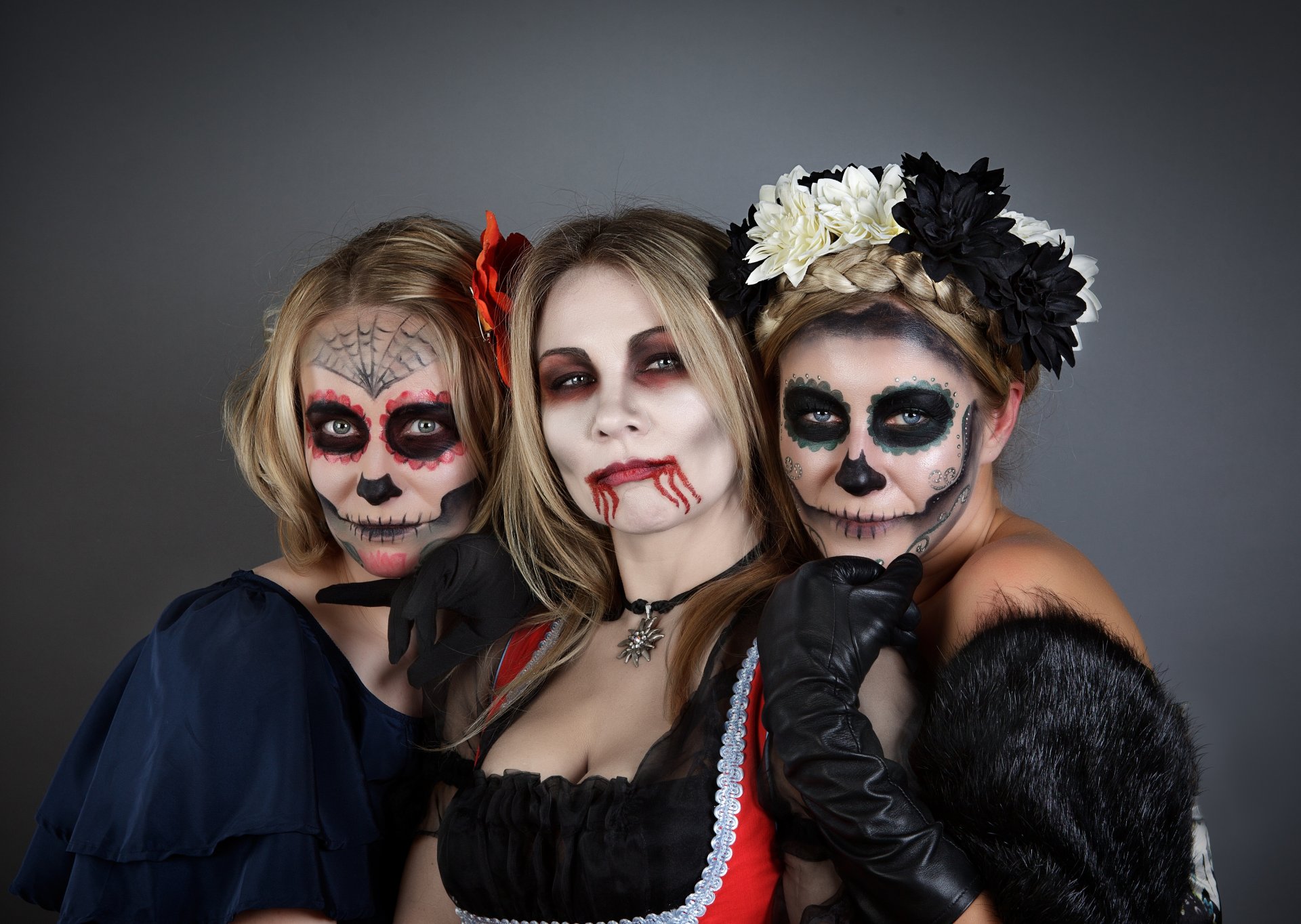holiday halloween girls masks vampire