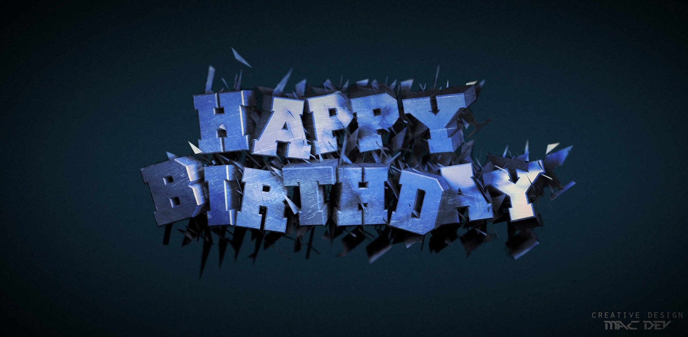 postal render hacer texto cumpleaños día b película 4d