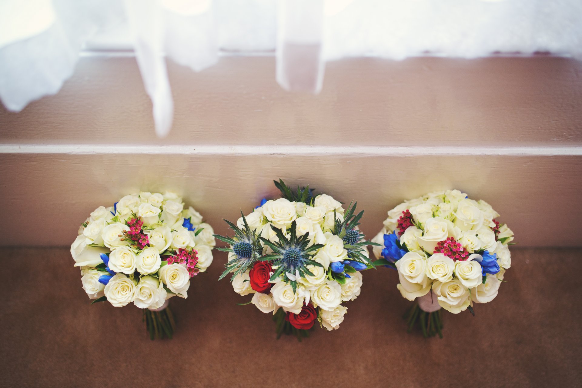 bouquets fleurs de mariage roses