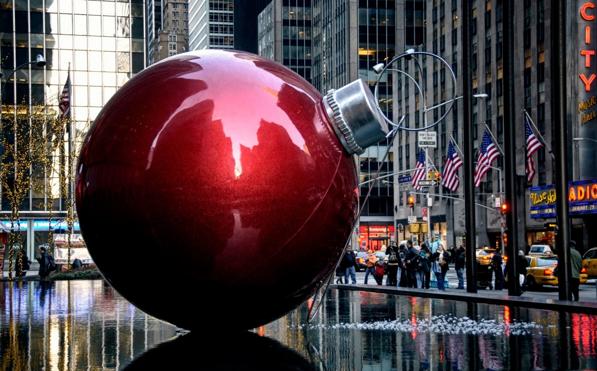 weihnachtsdekoration new york city ballon weihnachten
