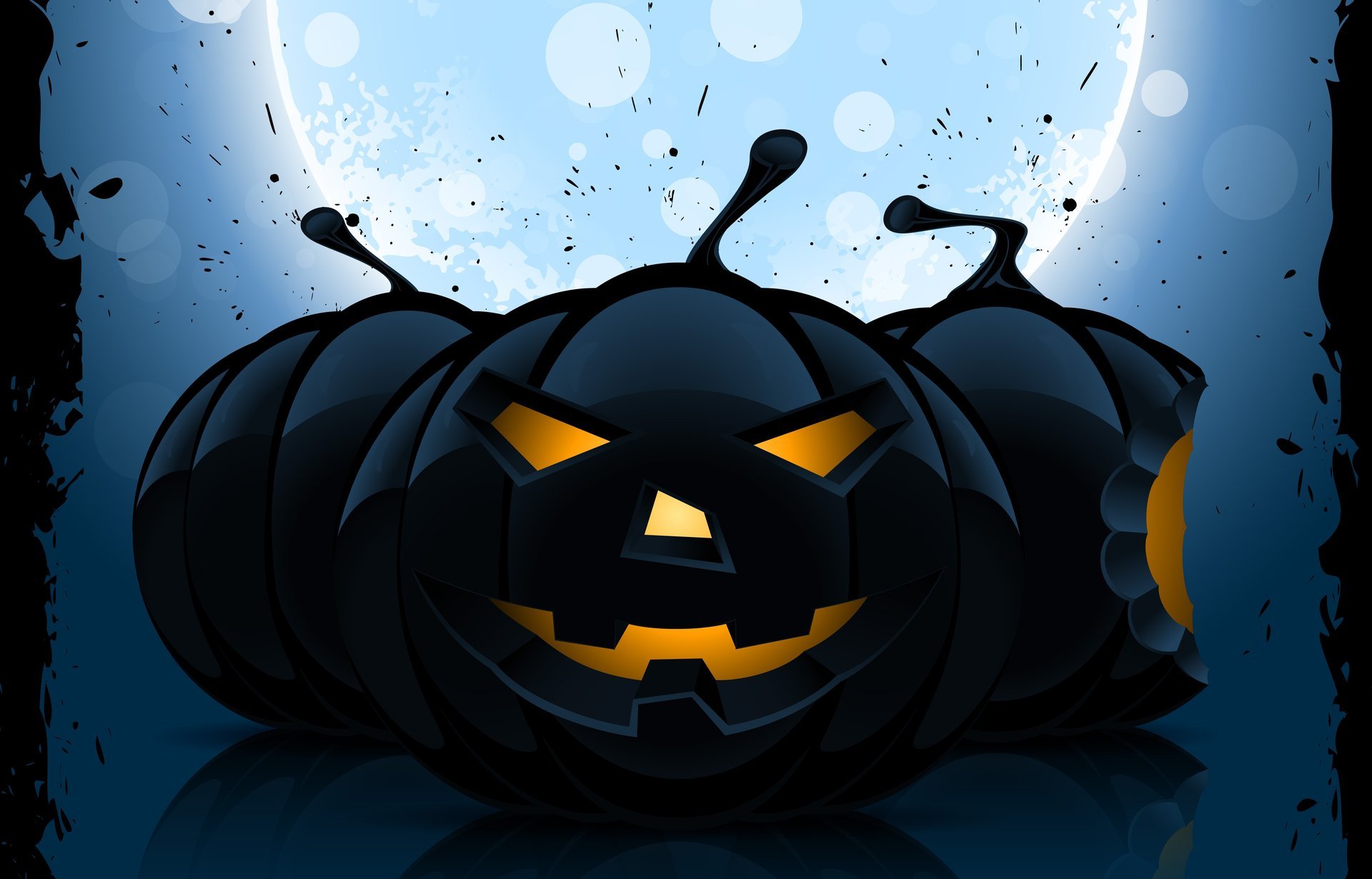 wakacje halloween śmieszne dynie uśmiech horrory