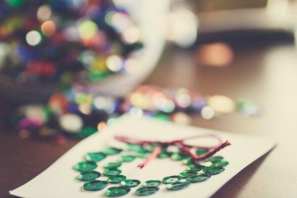 New Year s card with your own hands