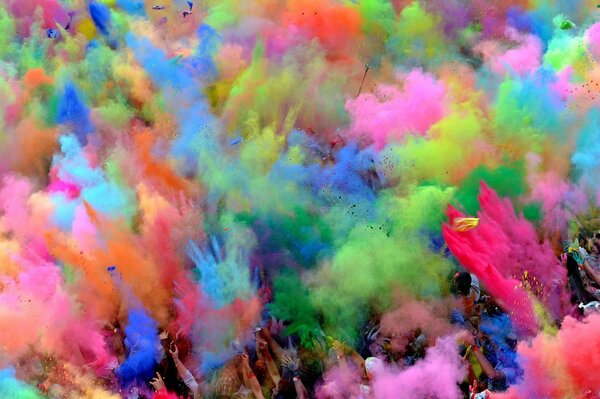 Holi Festival der hellen Farben