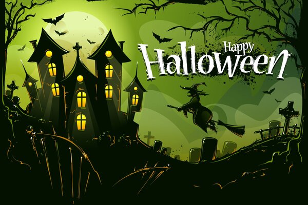 Cemetery Witch Halloween holiday