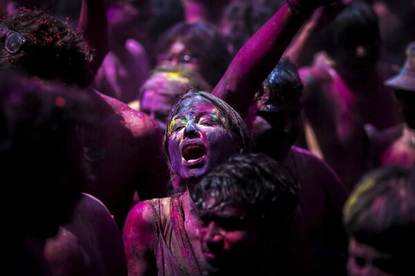Holi Festival happy faces