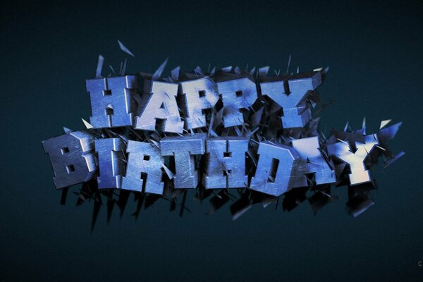 Anniversaire lettrage rendu
