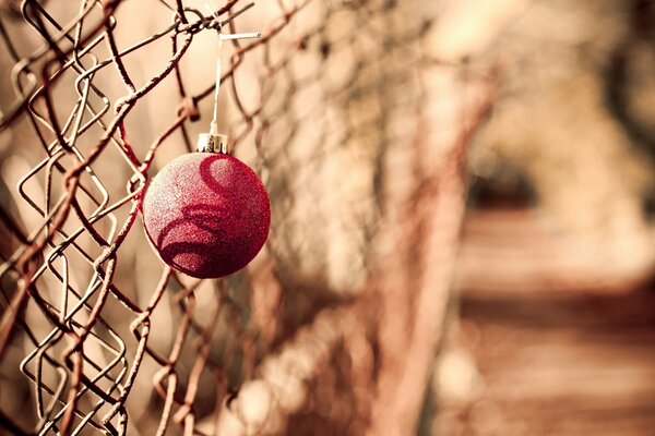Ein Christbaumspielzeug zur Erinnerung an Weihnachten