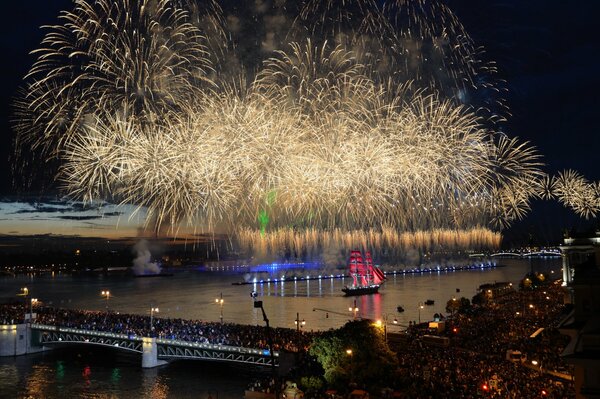 Fireworks in St. Petersburg