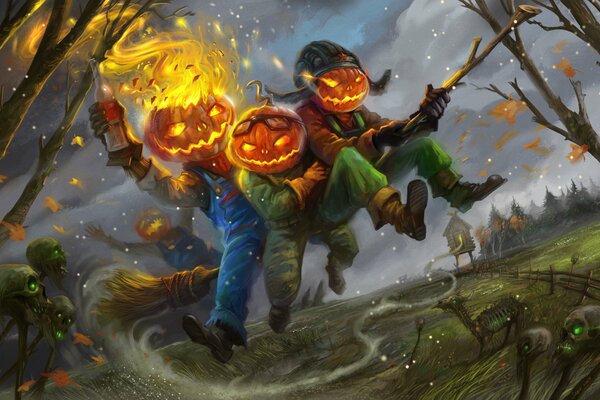 Zucche ostili alle celebrazioni di Halloween