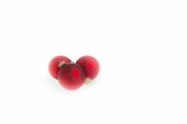 Jouets de Noël boules rouges