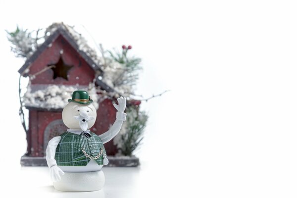 Weihnachten Spielzeug auf weißem Hintergrund