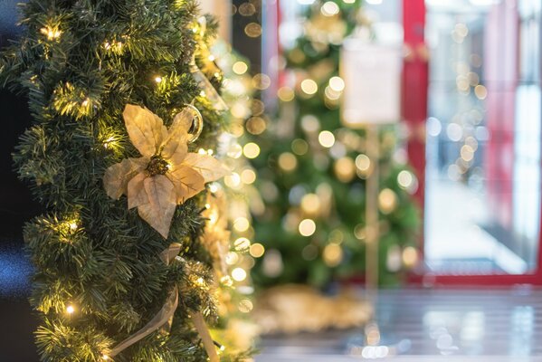 Decoración festiva para el año nuevo