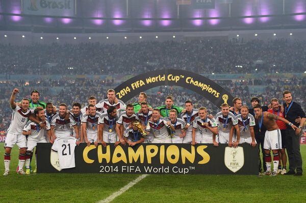 Freude über den Sieg der deutschen Fußball-Nationalmannschaft