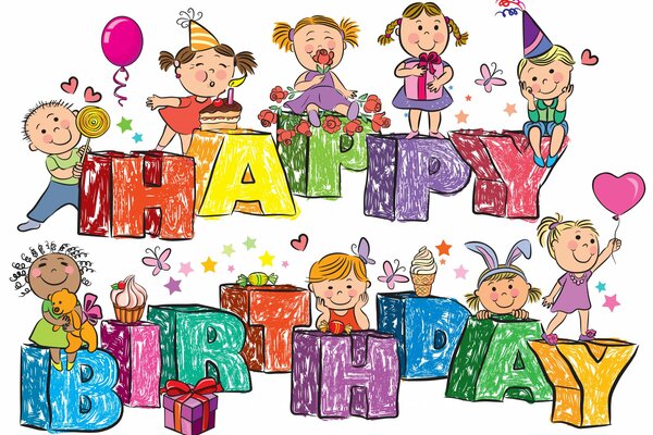 Happy birthday card for a child