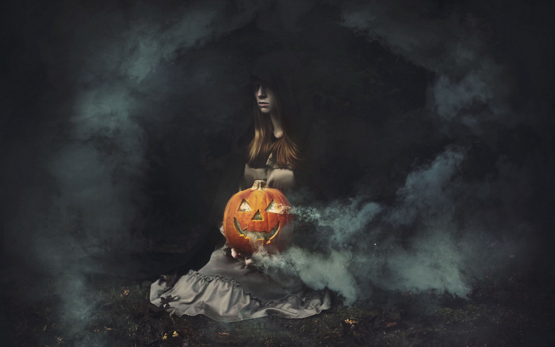 segreti di halloween ragazza zucca vacanza