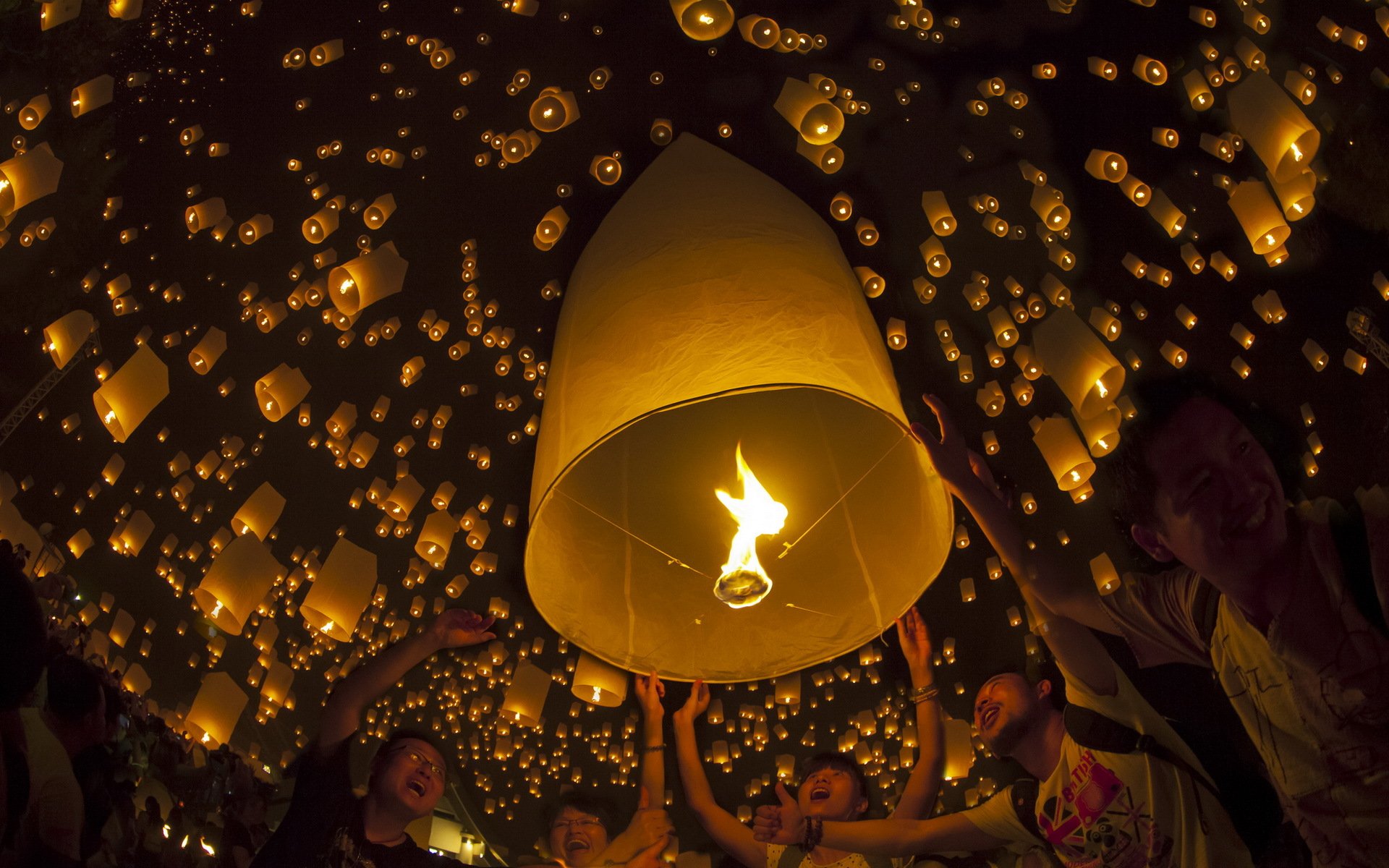 candle balloon festival lamp night