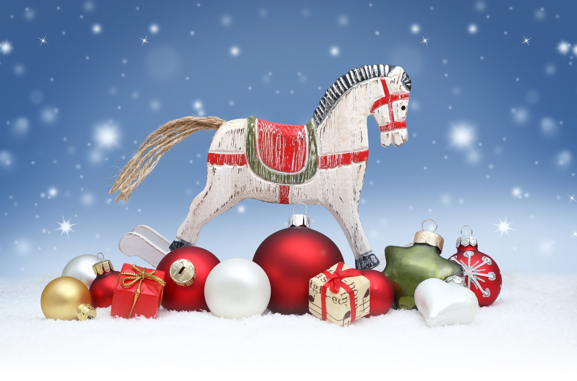 new year merry christmas balls decorations snow tree horse 2014 toy doll gifts merry christmas balls horse toys dolls wooden