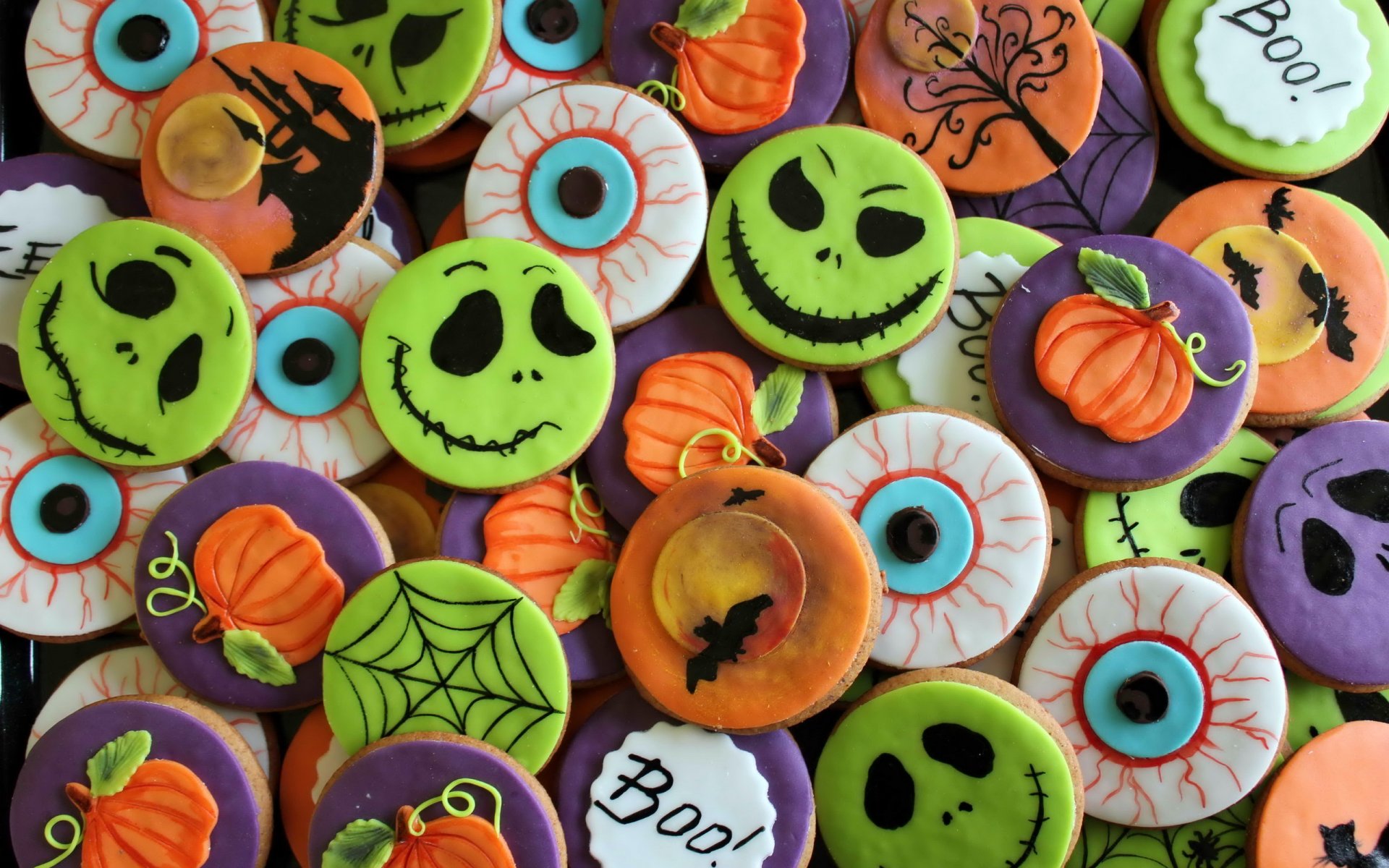 halloween cookies holiday background