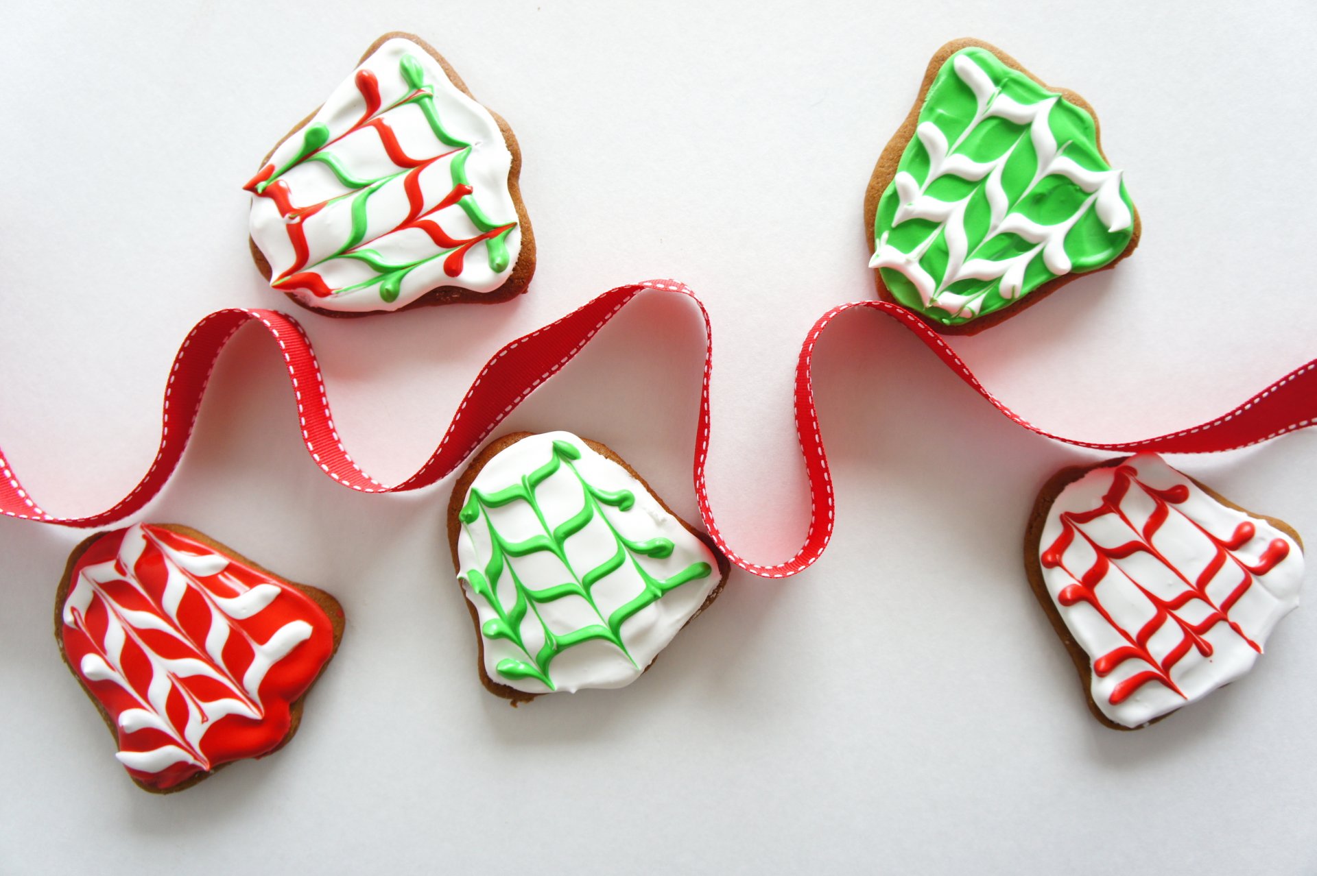 holidays ribbon christmas new year cookies new year pastries food food