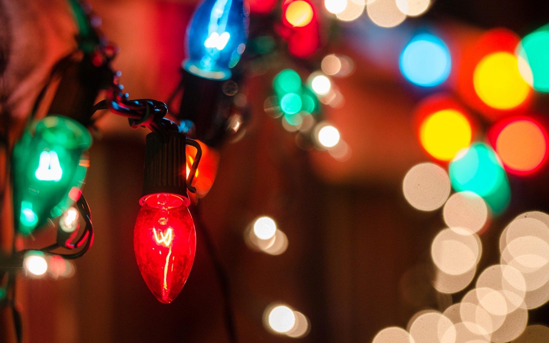 urlaub makro lichter girlande bokeh unschärfe hintergrund tapete widescreen vollbild widescreen