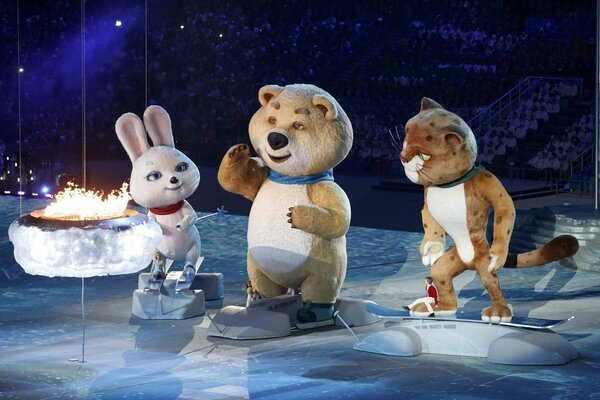 Abschlussfeier der Olympischen Winterspiele in Sotschi 2014